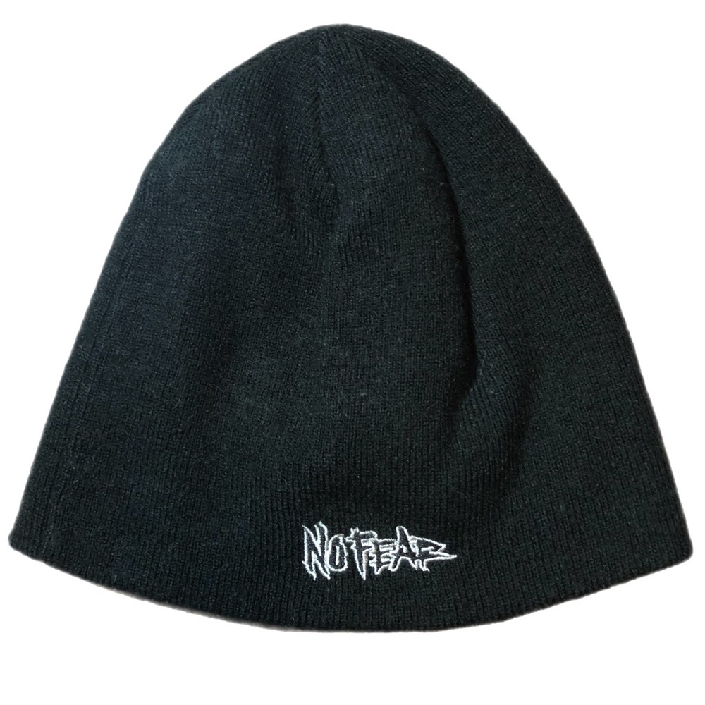 Vintage 90’s No Fear Black Knit Beanie